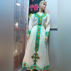 Ethiopian, Eritrean traditional dress.